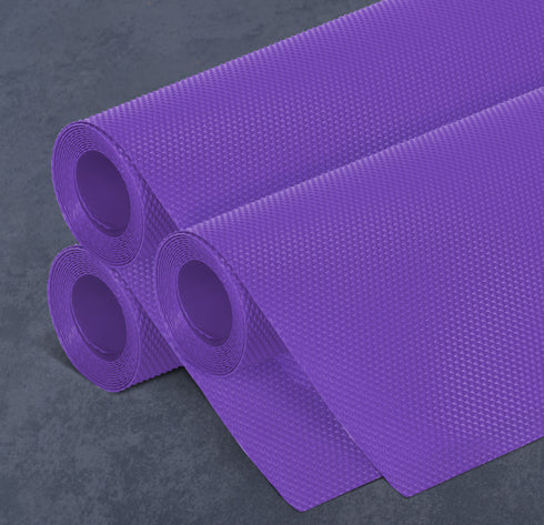Vega Multipurpose Diamond Texture Shelf Liner | Purple ( 45cm X 150cm 380 GSM Pack of 3 )